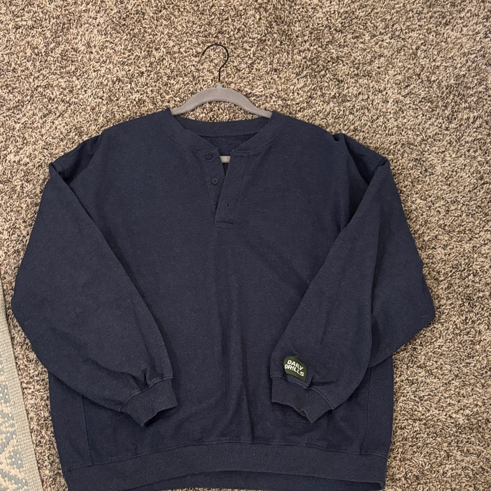 Daily Drills Navy Crewneck Sweatshirt